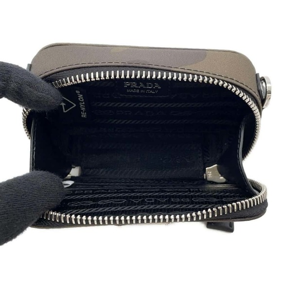 Prada Camouflage Mini Shoulder Bag Nylon Black - Picture 5 of 10